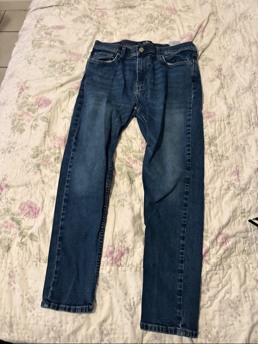 Hollister Taper slim fit  Dark Blue Men's Jeans